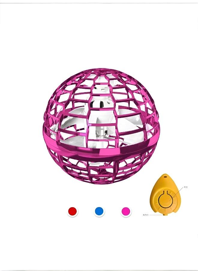 Joudiplay Glow-in-the-dark spinning ball toy for children, magic spinning ball, flying ball toy, with a durable, shatter-resistant plastic casing for safety; suitable for boys and girls, family fun, and as a birthday present; purple - Image 1